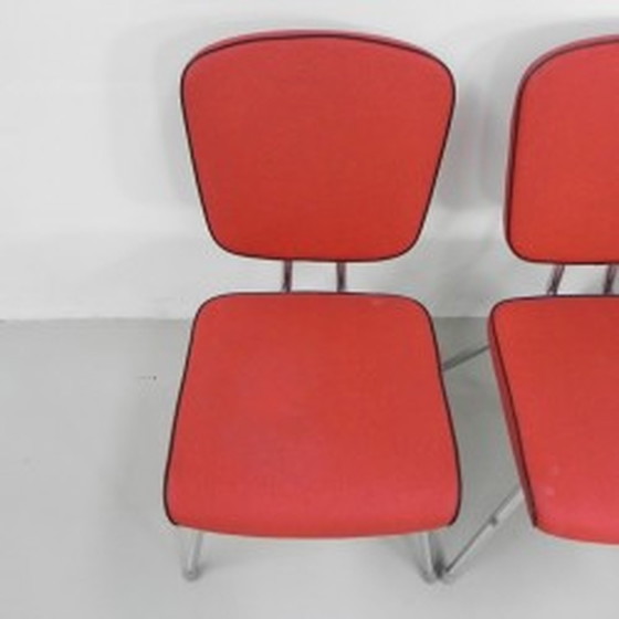 Image 1 of 5x vintage dining table chairs