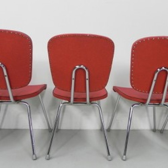 Image 1 of 5x chaises de table à manger vintage