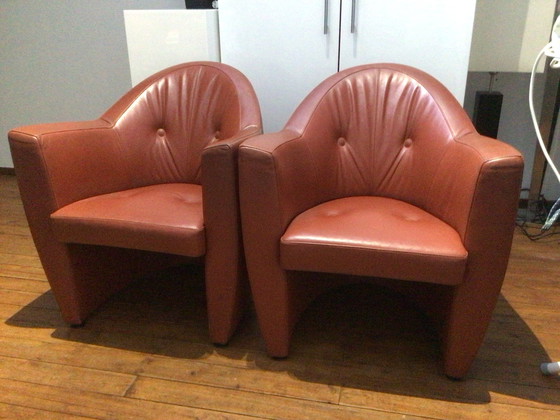 Image 1 of 2x Leolux Carabita Armchairs