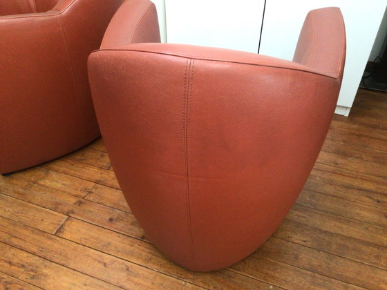 Image 1 of 2x Leolux Carabita Armchairs