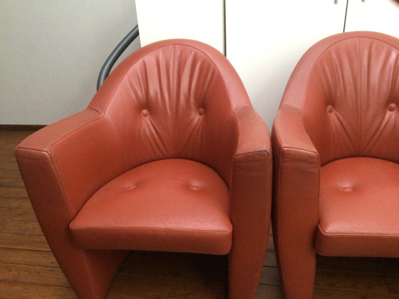 Image 1 of 2x Leolux Carabita Armchairs