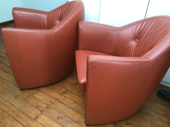 Image 1 of 2x Leolux Carabita Armchairs