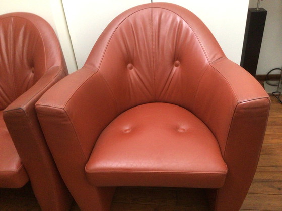 Image 1 of 2x Leolux Carabita Armchairs