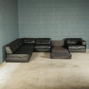 De Sede DS-76 - modular black leather sofa