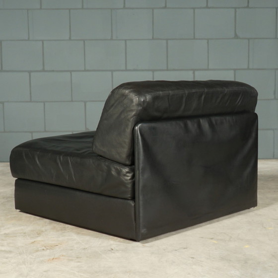 Image 1 of De Sede DS-76 - modular black leather sofa