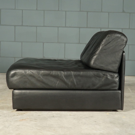 Image 1 of De Sede DS-76 - modular black leather sofa