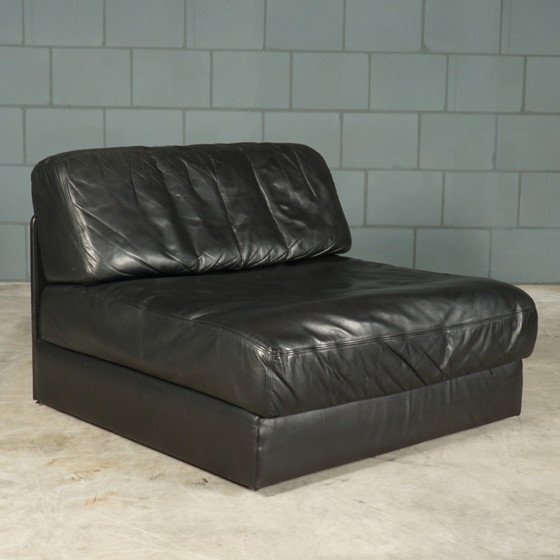 Image 1 of De Sede DS-76 - modular black leather sofa