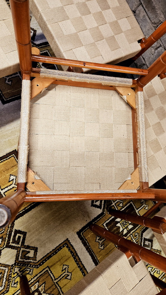 Image 1 of Set di 6 sedie da locanda vintage anni '70 