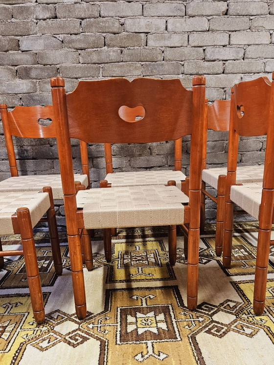 Image 1 of Set di 6 sedie da locanda vintage anni '70 