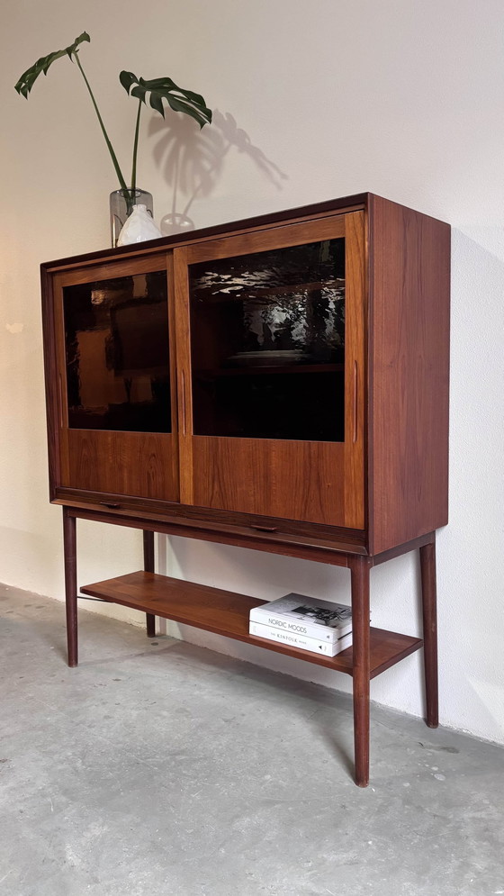 Image 1 of Vintage Buffet Cabinet Wall Cabinet Teak
