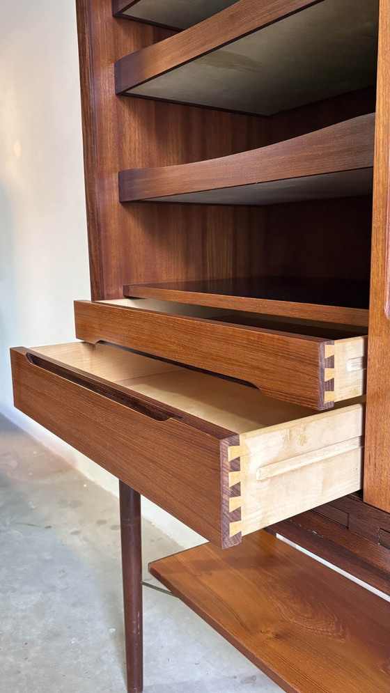Image 1 of Vintage Buffet Cabinet Wall Cabinet Teak