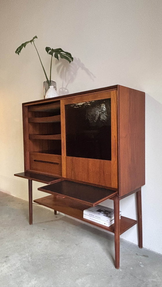 Image 1 of Vintage Buffet Cabinet Wall Cabinet Teak