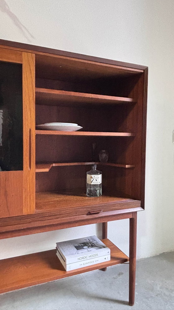 Image 1 of Vintage Buffet Cabinet Wall Cabinet Teak