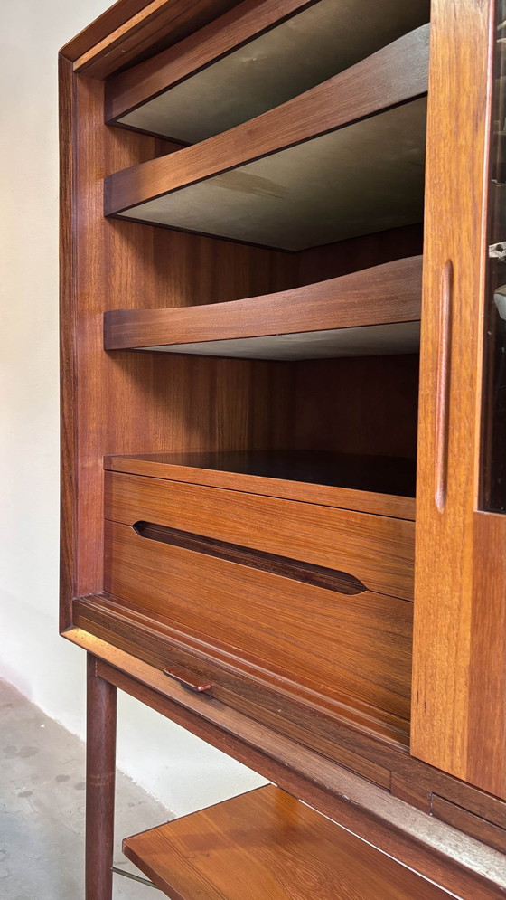 Image 1 of Vintage Buffet Cabinet Wall Cabinet Teak