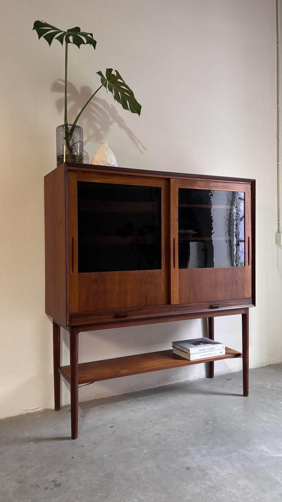 Image 1 of Vintage Buffet Cabinet Wall Cabinet Teak