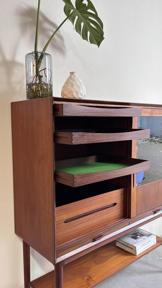 Image 1 of Vintage Buffet Cabinet Wall Cabinet Teak