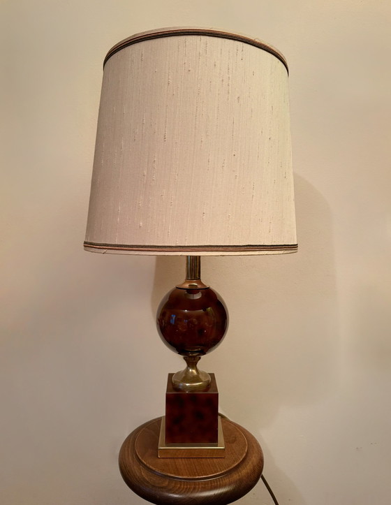 Image 1 of Dolphin Egg Lamp 70s