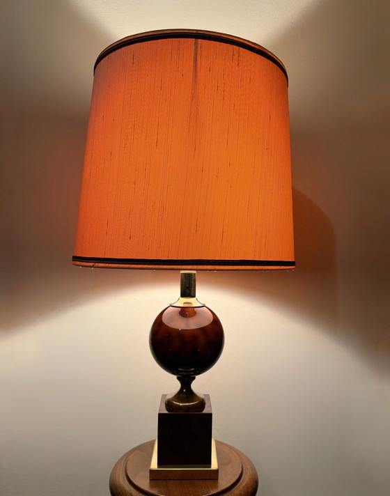 Image 1 of Dolphin Egg Lamp 70s