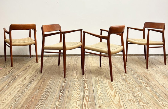 Image 1 of Teak Dining Chairs , Set of 4