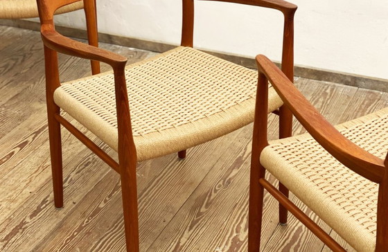 Image 1 of Teak Dining Chairs , Set of 4