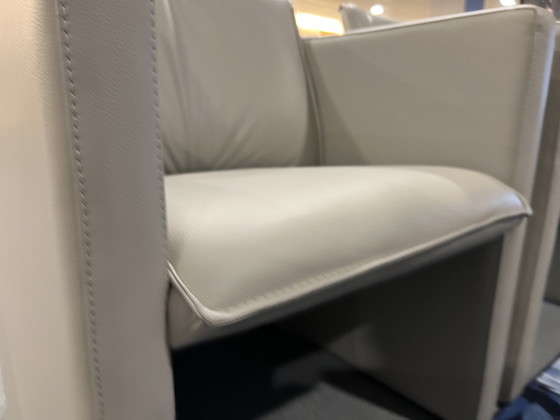 Image 1 of 2 Leolux Evidence Saga armchairs gray leather