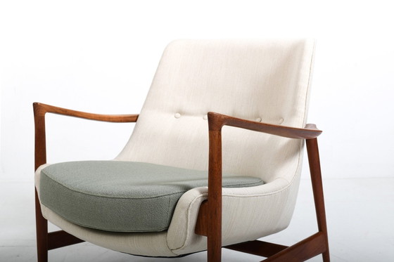 Image 1 of Sillón Larsen de Ib Kofod, modelo 4346, ¡nuevo tapizado!