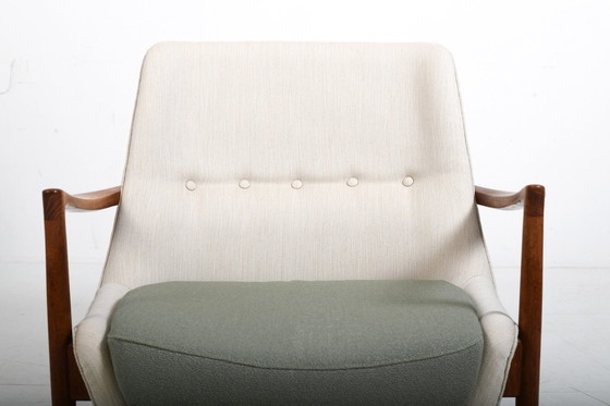 Image 1 of Sillón Larsen de Ib Kofod, modelo 4346, ¡nuevo tapizado!