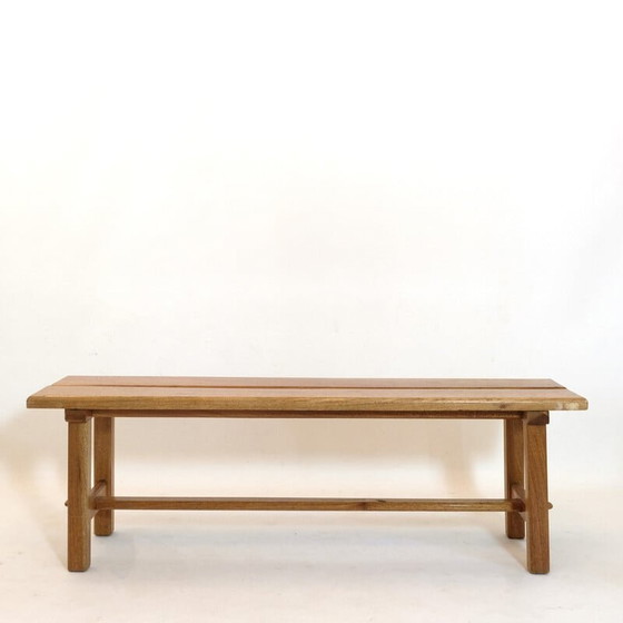 Image 1 of Vintage bench in solid mahogany, 1970