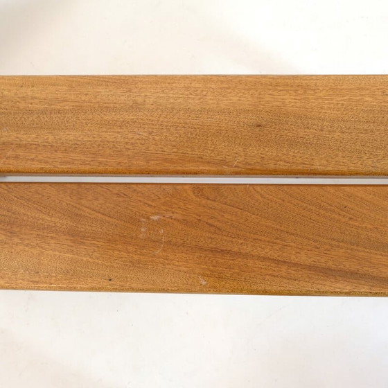 Image 1 of Vintage bench in solid mahogany, 1970