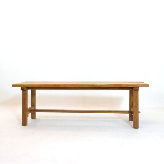Image 1 of Vintage bench in solid mahogany, 1970