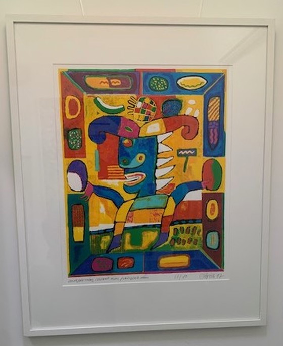 Image 1 of Clemens Briels Uomo ananas, serigrafia colorata