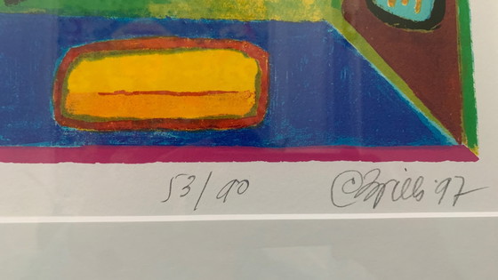 Image 1 of Clemens Briels Uomo ananas, serigrafia colorata