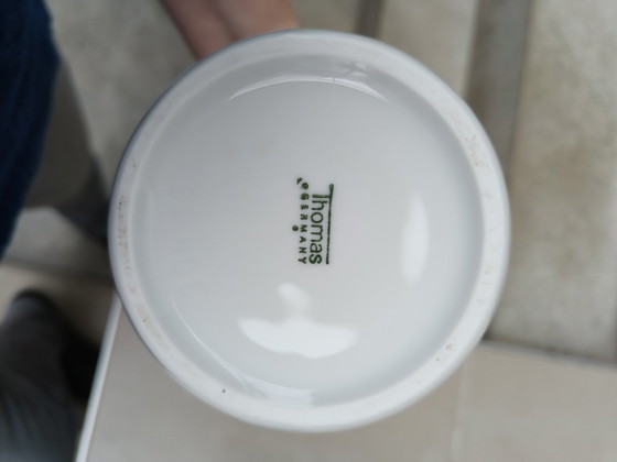 Image 1 of Two White Porcelain Vases Thomas Blütenfest Of Surf