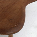 Conjunto de mesa de centro y taburete en forma de frijol/gota 