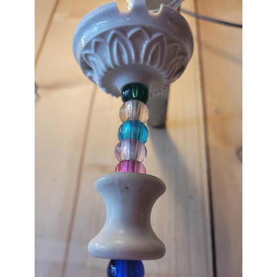 Image 1 of Vintage “Froufrou” pendant lamp in opaline