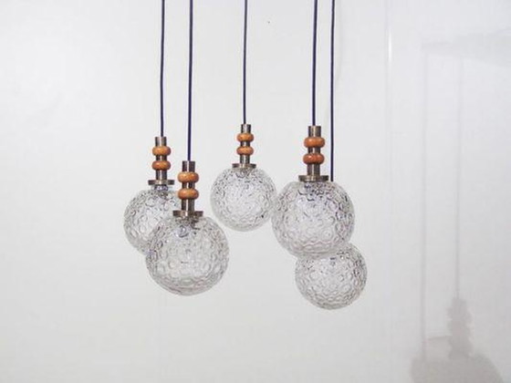 Image 1 of Raak Glass hanging lamp 70s