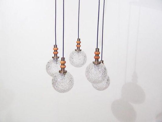 Image 1 of Raak Glass hanging lamp 70s