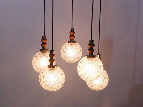 Image 1 of Raak Glass hanging lamp 70s