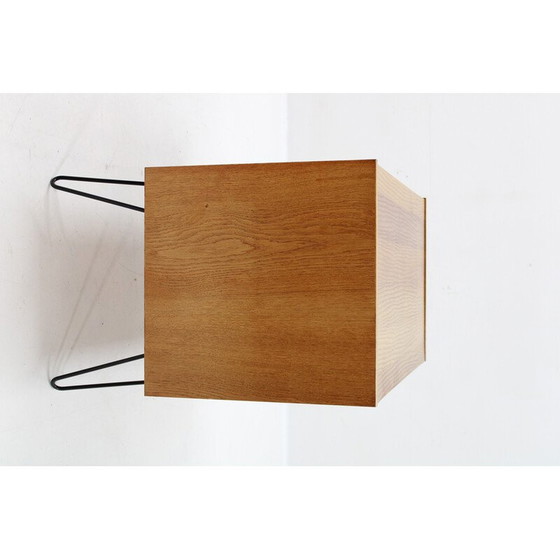 Image 1 of Vintage recycled oak and iron chest of drawers with drawers, Denmark 1960