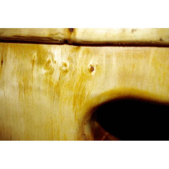 Image 1 of Comodino zoomorfo vintage in acacia naturale, 1970