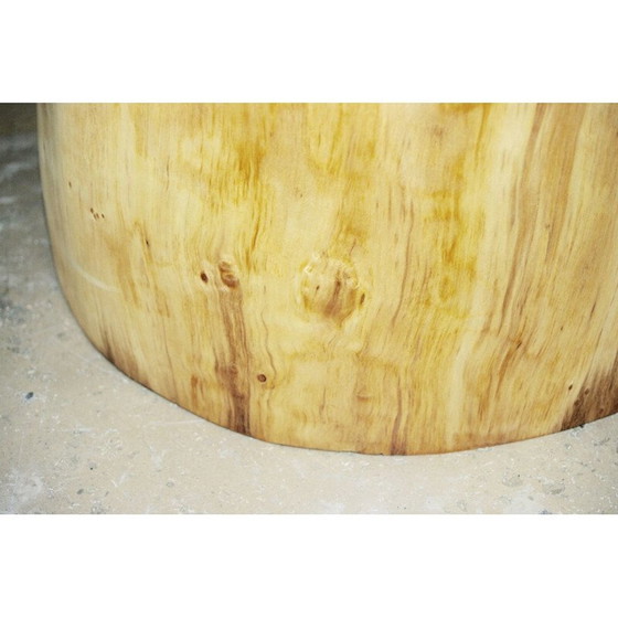 Image 1 of Comodino zoomorfo vintage in acacia naturale, 1970