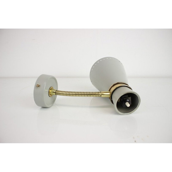 Image 1 of Vintage wall lamp in metal and brass, Germany 1960