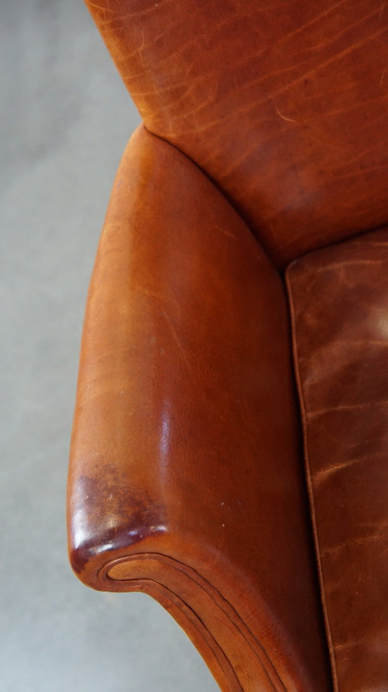 Image 1 of 6 X Beef Leather Dining Chair