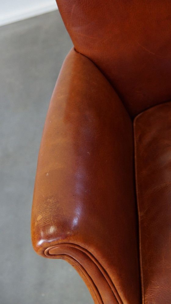 Image 1 of 6 X Beef Leather Dining Chair