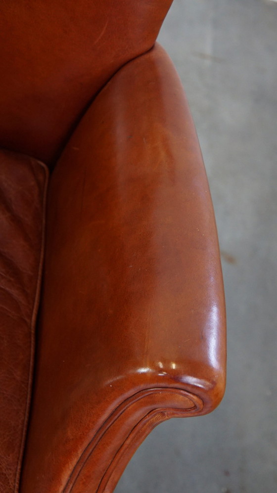 Image 1 of 6 X Beef Leather Dining Chair