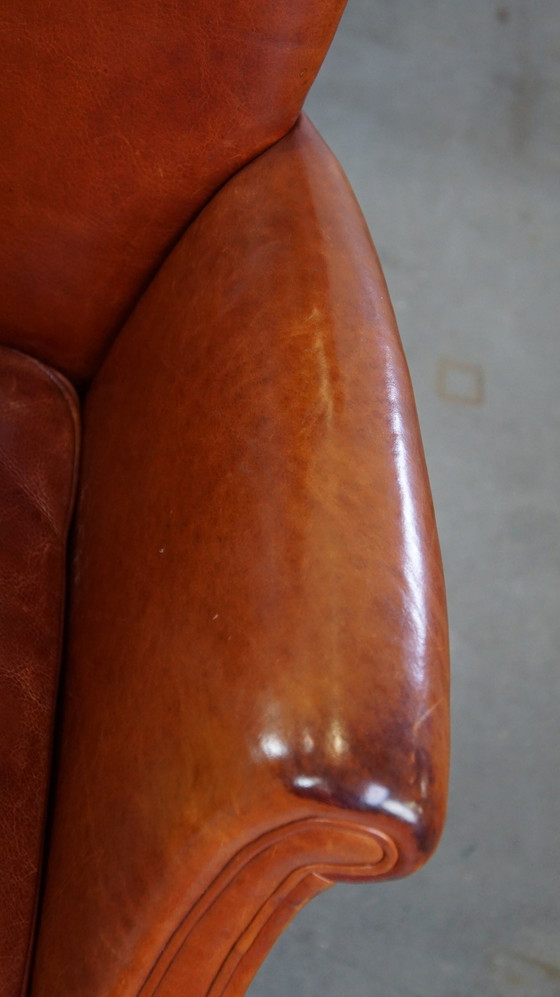 Image 1 of 6 X Beef Leather Dining Chair