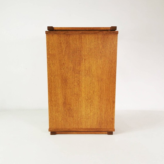 Image 1 of Vintage mobile table in oak wood, Denmark 1960
