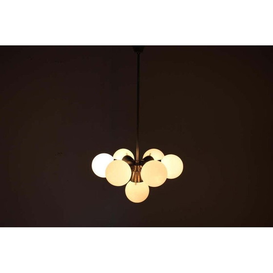 Image 1 of Coppia di sospensioni Sputnik cromate d'epoca di Kamenicky Senov, Cecoslovacchia 1960