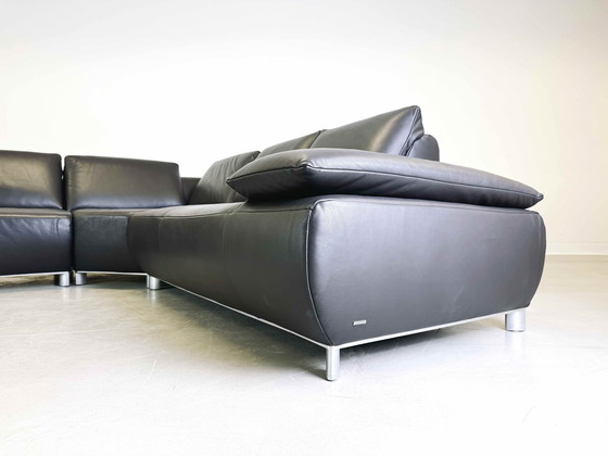 Image 1 of Corner Sofa Couch With Armchair Koinor Volare Leather Modern Design