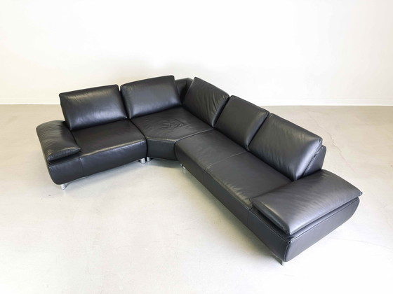 Image 1 of Corner Sofa Couch With Armchair Koinor Volare Leather Modern Design